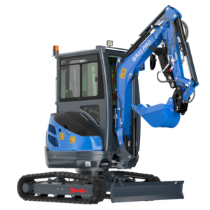 R22 Mini Excavator — Enclosed Cab (Kubota D1105)
