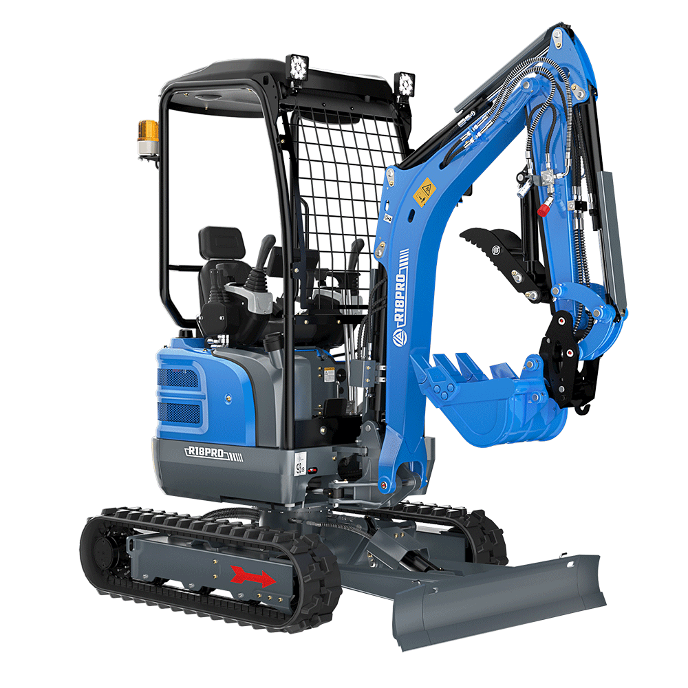 R18 Mini Excavator — Canopy (Kubota D902)