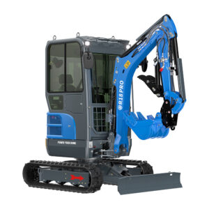 R18 Mini Excavator — Enclosed Cab (Kubota D902)
