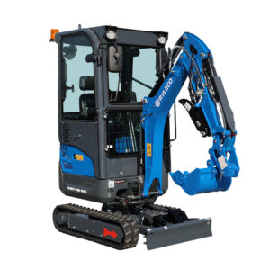 R15 Mini Excavator — Enclosed Cab (Kubota D722)